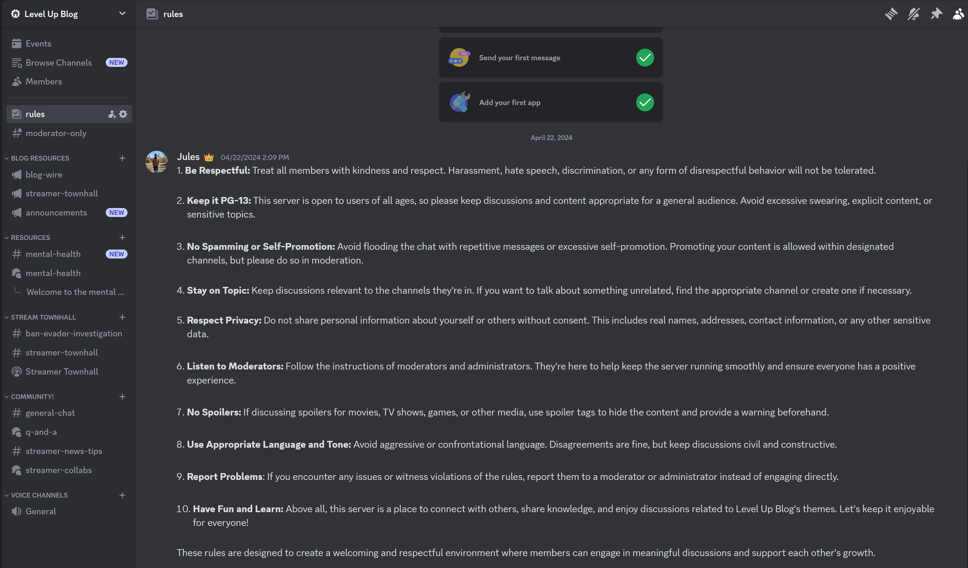 Level Up Blog launches Discord server