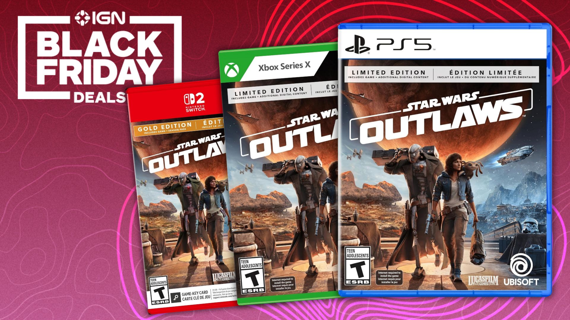 Star Wars Outlaws Drops to $20 for PS5 and Xbox Series X, $40 for Switch 2 in Black Friday Sales